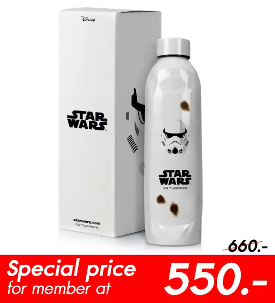กระบอกน้ำสแตนเลส Star Wars (Storm Trooper)